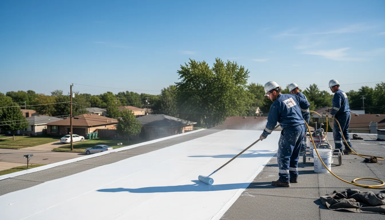 Commercial roof coating in Fisher, WV near me